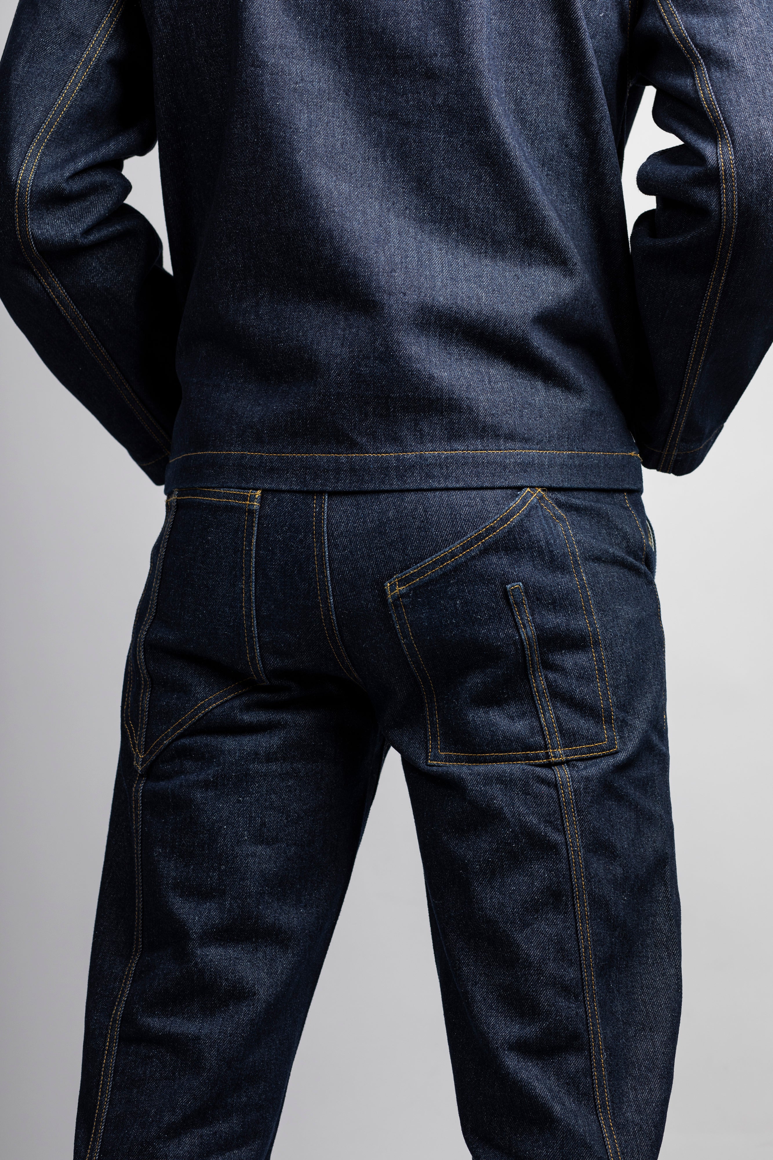 Blue Raw Denim Jean