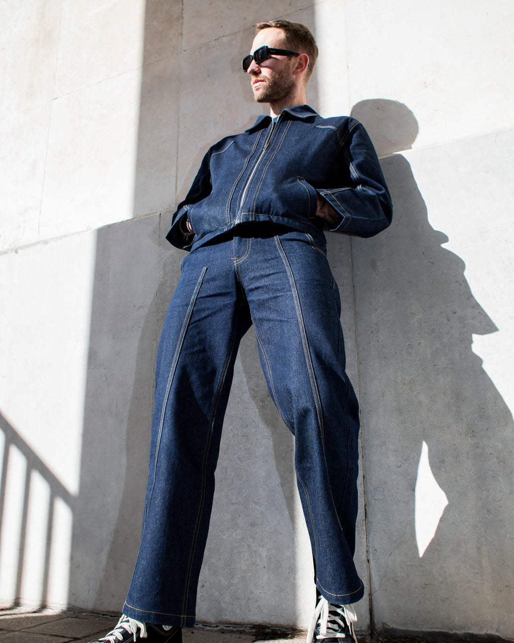 Blue Raw Denim Jean
