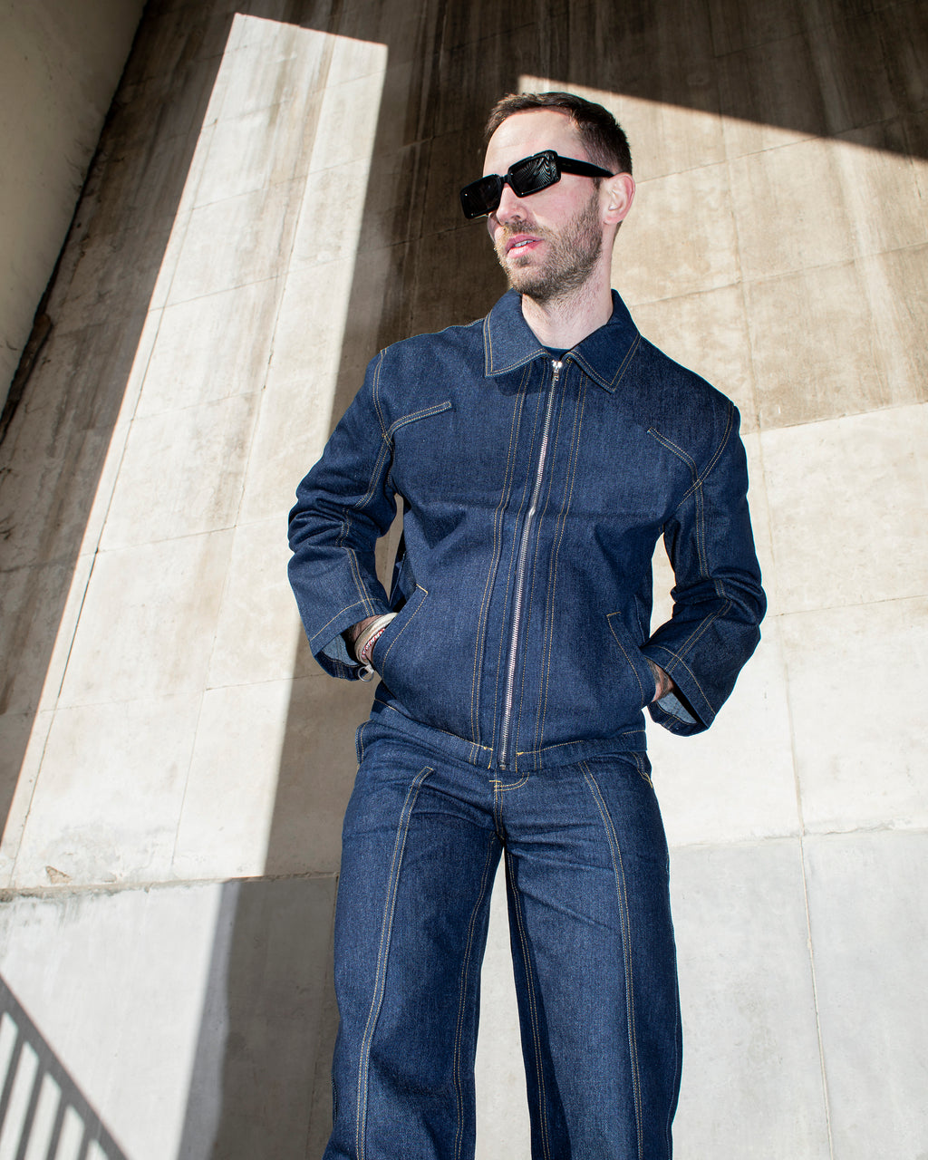 Blue Raw Denim Jacket