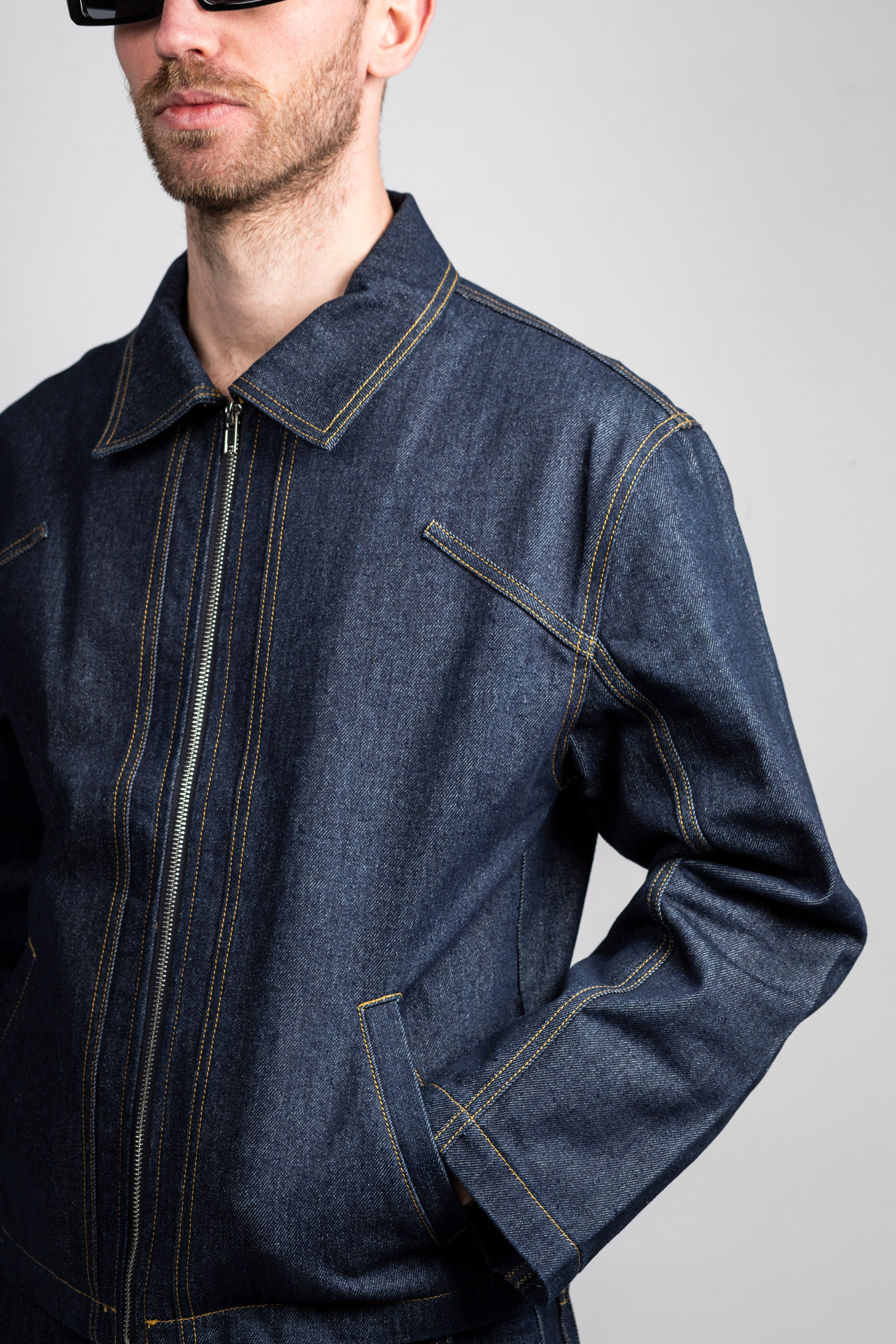 Blue Raw Denim Jacket