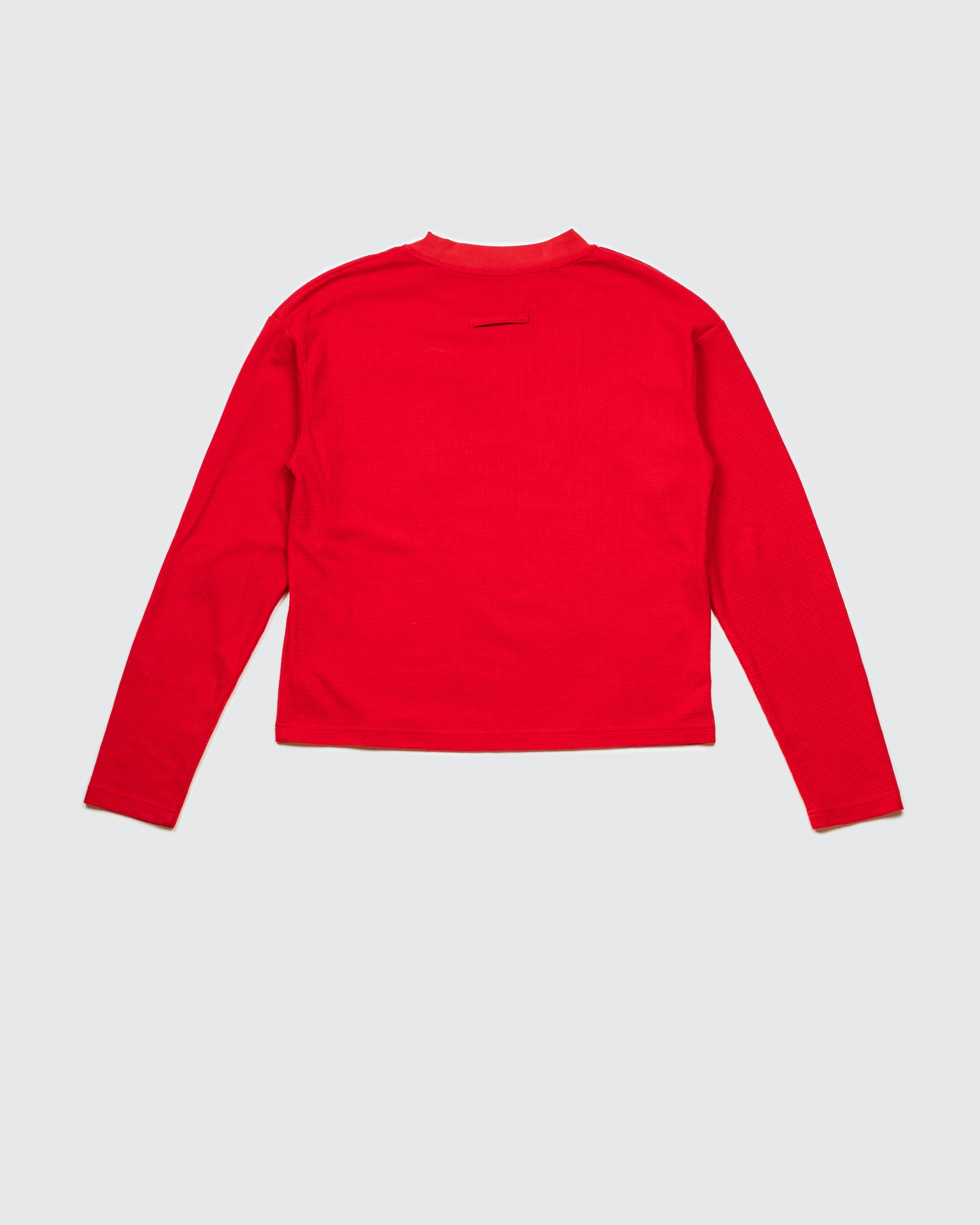 Red Waffle Long Sleeve