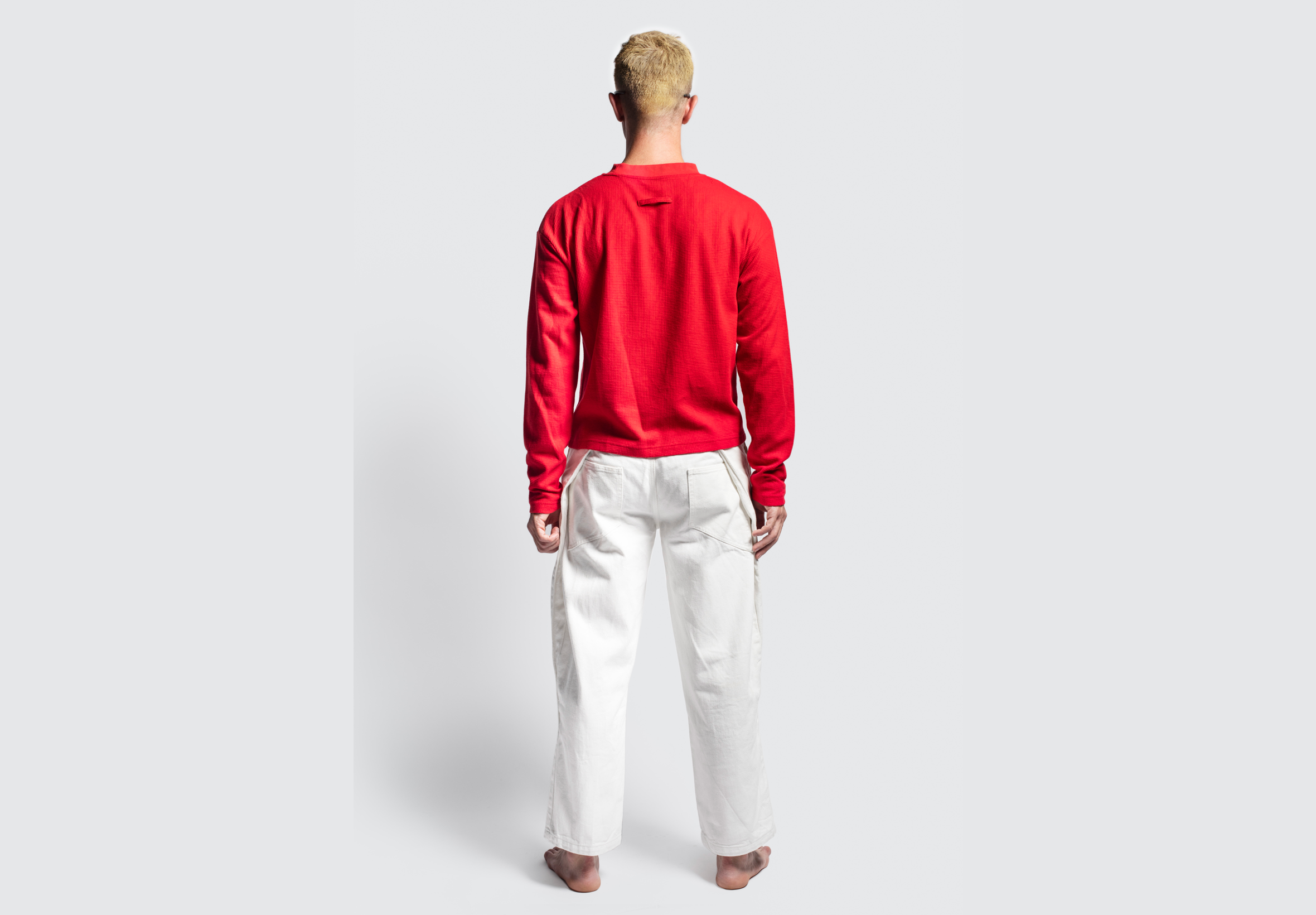 Red Waffle Long Sleeve