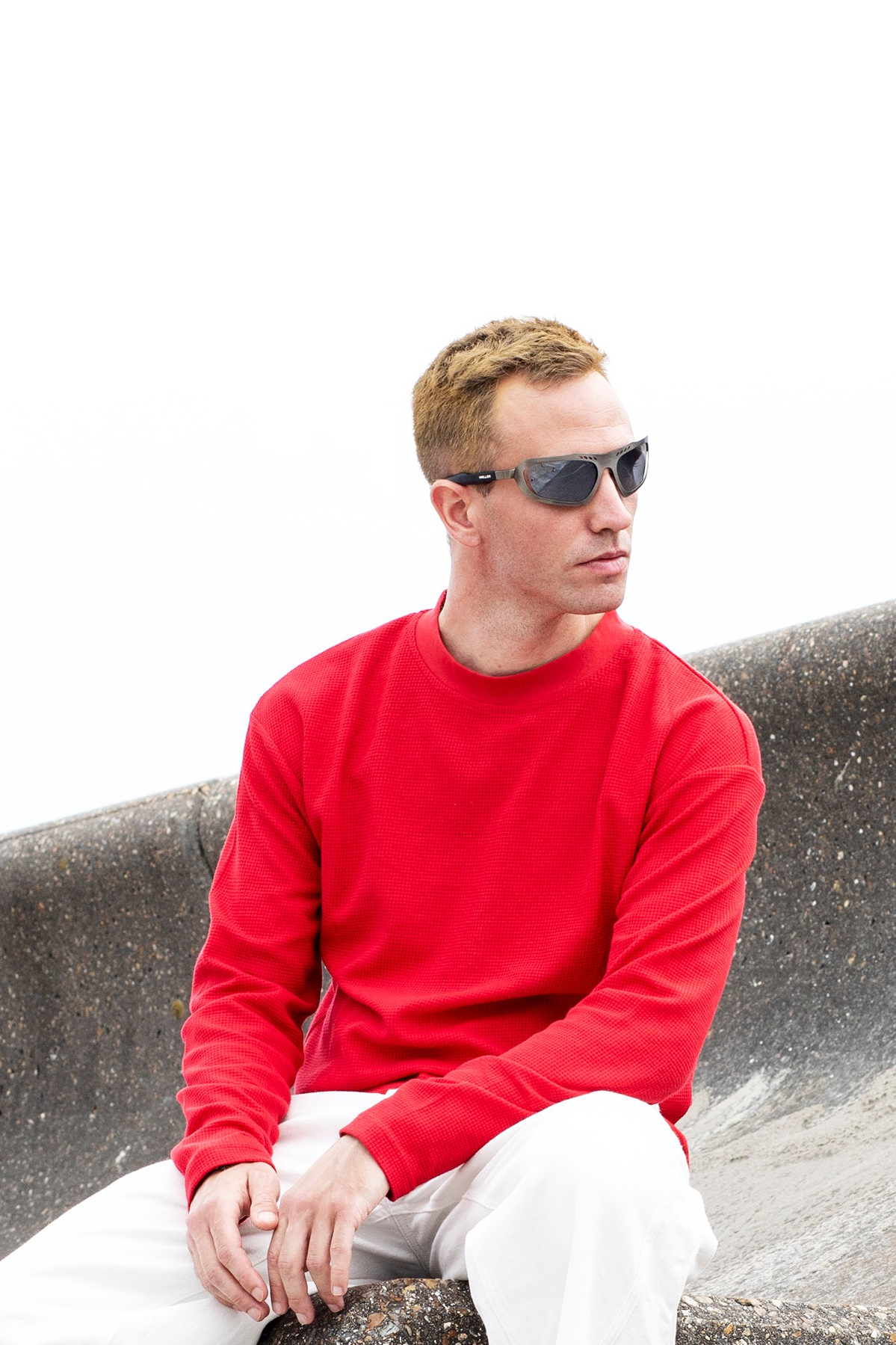 Red Waffle Long Sleeve