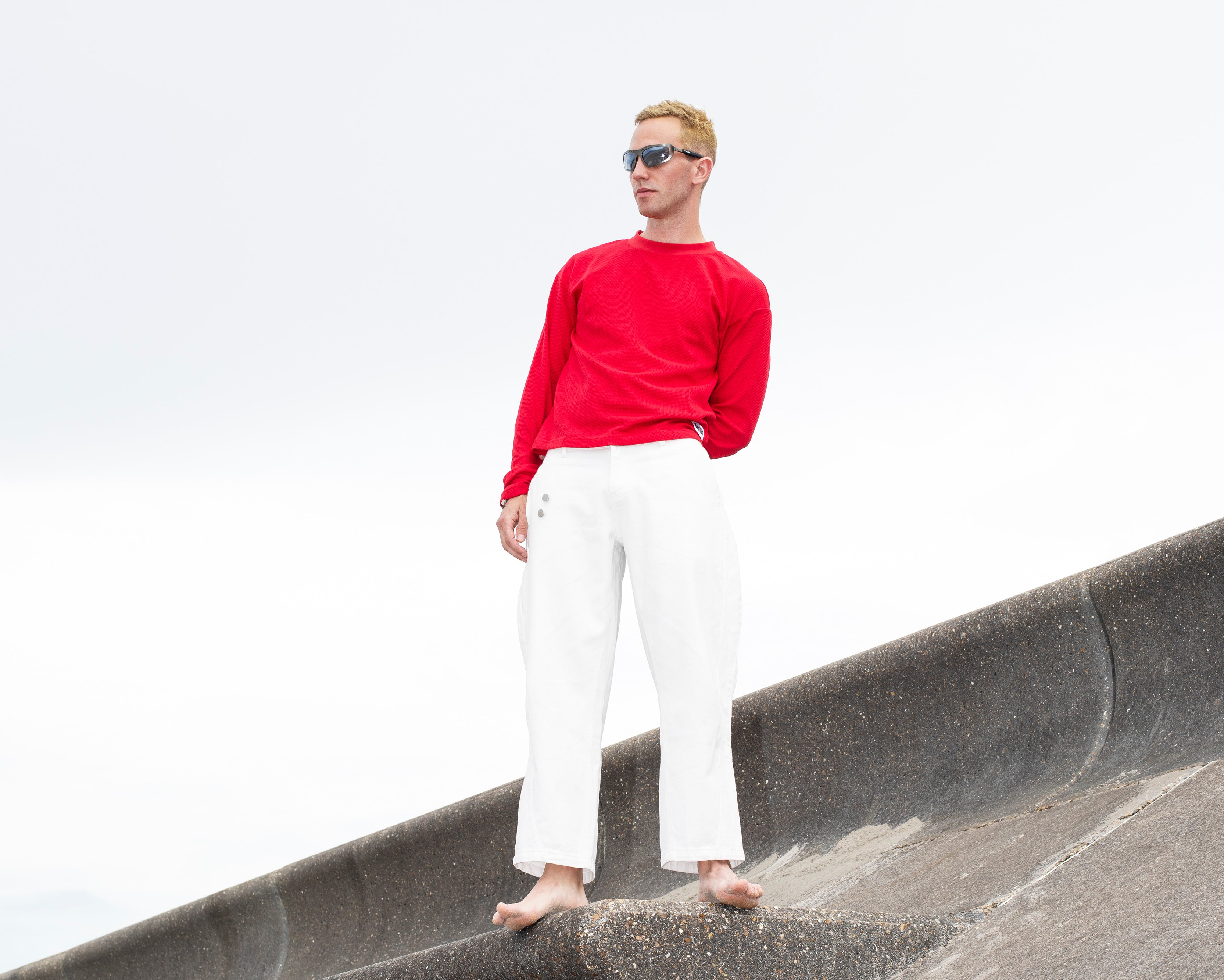 Red Waffle Long Sleeve